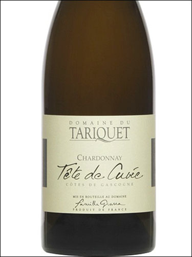 фото Domaine du Tariquet Chardonnay Tete de cuvee Cotes de Gascogne IGP Домен дю Тарике Шардоне Тет де кюве Кот де Гасконь Франция вино белое