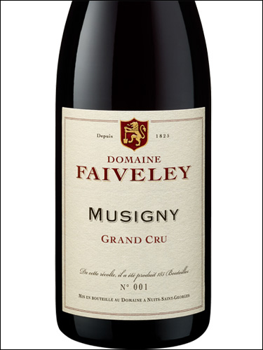 фото Domaine Faiveley Musigny Grand Cru AOC Домен Февле Мюзиньи Гран Крю Франция вино красное