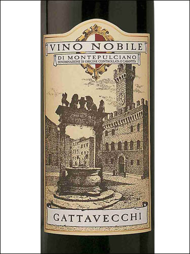 фото Gattavecchi Vino Nobile di Montepulciano DOCG Гаттавекки Вино Нобиле ди Монтепульчано Италия вино красное