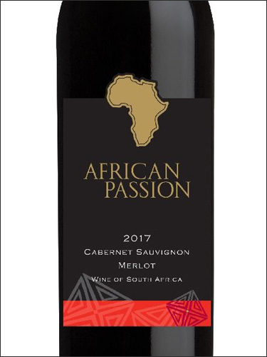 фото KWV African Passion Cabernet Sauvignon-Merlot КВВ Африкан Пэшн Каберне Совиньон-Мерло ЮАР вино красное