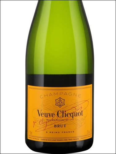 фото Champagne Veuve Clicquot Brut Шампанское Вдова Клико Брют Франция вино белое