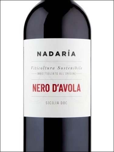 фото Nadaria Nero d'Avola Sicilia DOC Надария Неро д'Авола Сицилия Италия вино красное