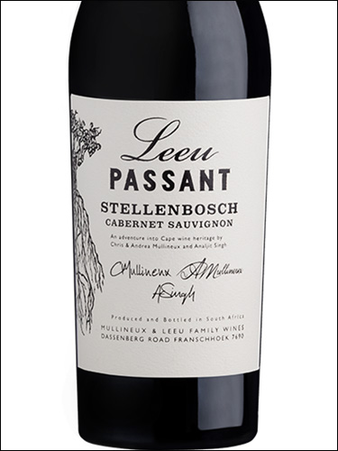 фото Leeu Passant Cabernet Sauvignon Лью Пассан Каберне Совиньон ЮАР вино красное