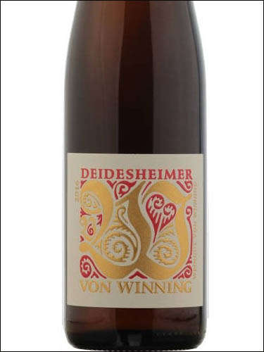 фото Weingut von Winning Deidesheimer Riesling Вайнгут фон Виннинг Дайдесхаймер Рислинг Германия вино белое