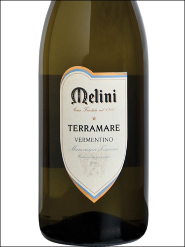 фото Melini Terramare Vermentino Maremma Toscana IGT Мелини Террамаре Верментино Маремма Тоскана Италия вино белое