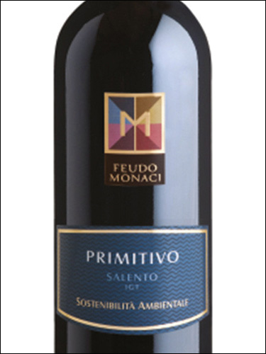 фото Feudo Monaci Primitivo Salento IGT Феудо Моначи Примитиво Саленто Италия вино красное