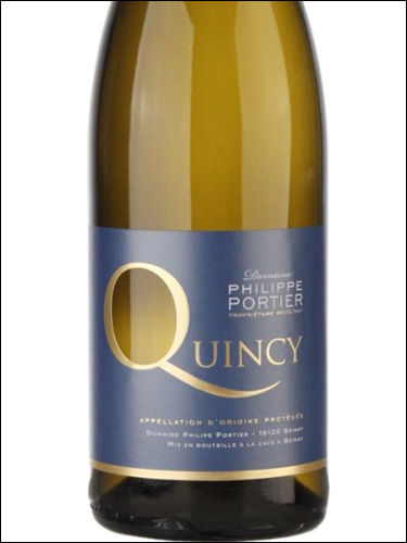 фото Domaine Philippe Portier Quincy AOC Домен Филипп Портье Кенси Франция вино белое