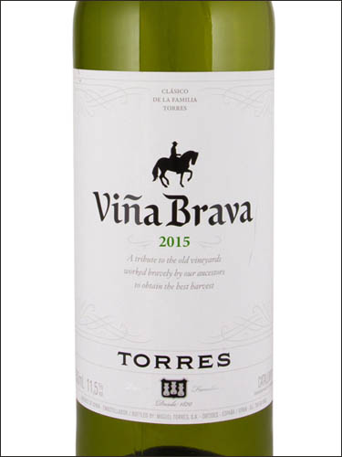 фото вино Torres Vina Brava Parellada-Garnacha Blanca Catalunya DO 