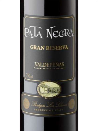 фото вино Pata Negra Gran Reserva Valdepenas DO 