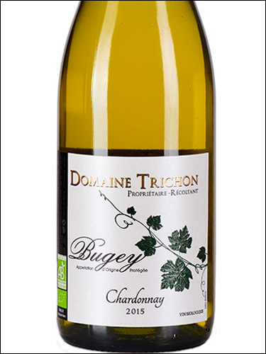 фото Domaine Trichon Chardonnay Bugey AOC Домен Тришон Шардоне Бюже Франция вино белое