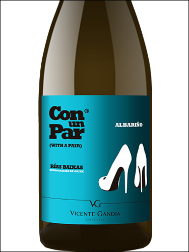 фото вино Vicente Gandia Con un Par Albarino Rias Baixas DO 