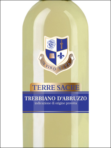 фото Terre Sacre Trebbiano d'Abruzzo DOP Терре Сакре Треббьяно Д'Абруццо Италия вино белое