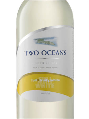 фото Two Oceans Full&Fruity Western Cape WO Ту Оушенз Фул&Фрути Вестерн Кейп ВО ЮАР вино белое