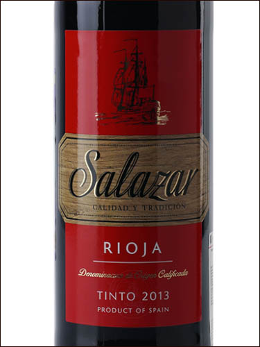 фото вино Salazar Tinto Rioja DOC 