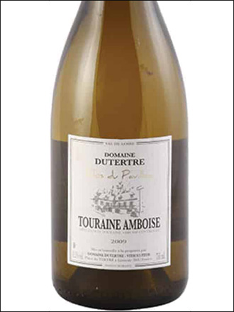 фото Domaine Dutertre Clos du Pavillon Touraine Amboise Blanc AOC Домен Дютертр Кло дю Павийон Турень Амбуаз Блан Франция вино белое