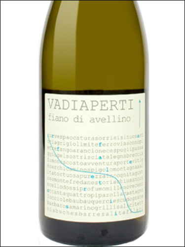 фото Vadiaperti Fiano di Avellino DOCG Вадиаперти Фиано ди Авеллино Италия вино белое
