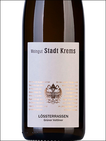фото Weingut Stadt Krems Gruner Veltliner Lossterrassen Вайнгут Штадт Кремс Грюнер Вельтлинер Лёстеррассен Австрия вино белое