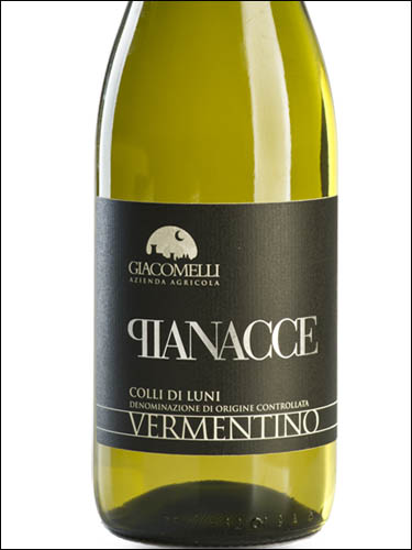 фото Giacomelli Pianacce Vermentino Colli di Luni DOC Джакомелли Пьяначче Верментино Колли ди Луни Италия вино белое