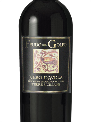 фото Feudo del Golfo Nero d'Avola Terre Siciliane IGP Феудо дель Гольфо Неро д'Авола Терре Сичилиане Италия вино красное