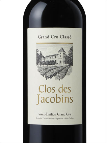 фото Clos des Jacobins Grand Cru Classe Saint-Emilion Grand Cru AOC Кло де Жакобэн Сент-Эмильон Гран Крю Франция вино красное