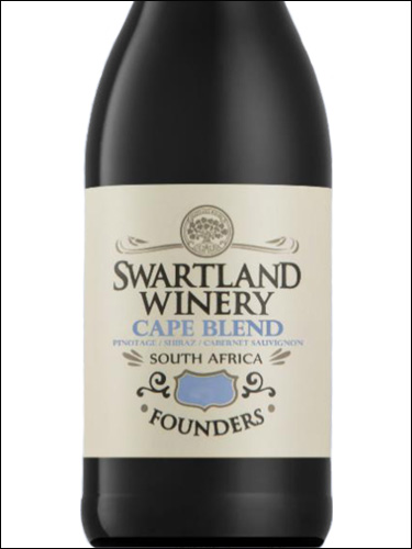 фото Swartland Winery Founders Cape Blend Свартланд Вайнери Фаундерс Кейп Бленд ЮАР вино красное