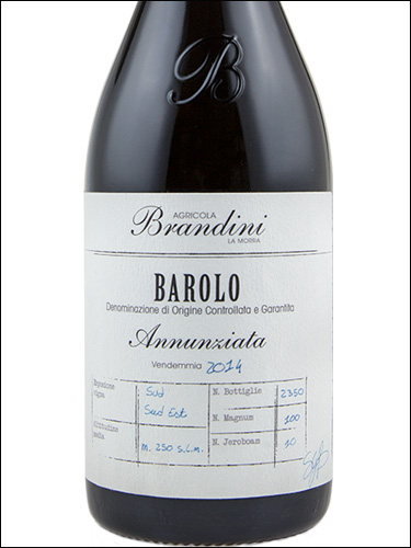 фото Brandini Barolo Annunziata DOCG Брандини Бароло Аннунциата Италия вино красное