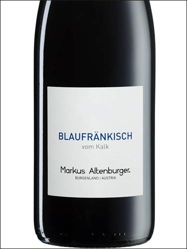 фото Markus Altenburger Blaufrankisch vom Kalk Burgenland Маркус Альтенбургер Блауфранкиш фом Кальк Бургенланд Австрия вино красное