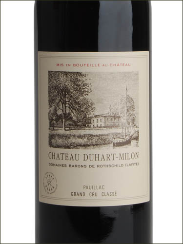 фото Chateau Duhart-Milon 4-me Grand Cru Classe Pauillac AOC Шато Дуар-Милон Пойяк Франция вино красное