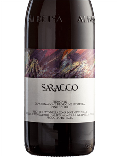 фото Saracco Piemonte Pinot Nero DOC Саракко Пьемонте Пино неро Италия вино красное