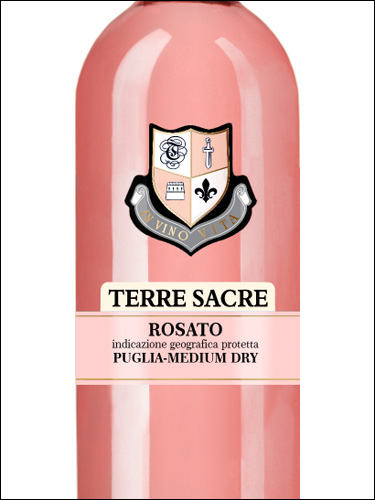фото Terre Sacre Rosato Puglia IGP Терре Сакре Розато Апулия Италия вино розовое