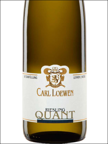фото Carl Loewen Riesling Quant Карл Лёвен Рислинг Квант Германия вино белое