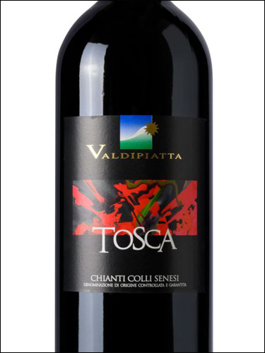 фото Valdipiatta Tosca Chianti Colli Senesi DOCG Вальдипьятта Тоска Кьянти Колли Сенези Италия вино красное