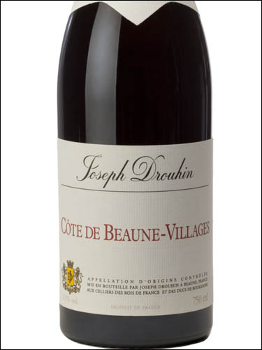 фото Joseph Drouhin Cote de Beaune-Villages AOC Жозеф Друэн Кот де Бон-Вилляж Франция вино красное