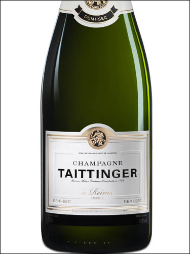 фото Champagne Taittinger Demi-Sec Шампанское Тэтенжэ Деми-Сек Франция вино белое