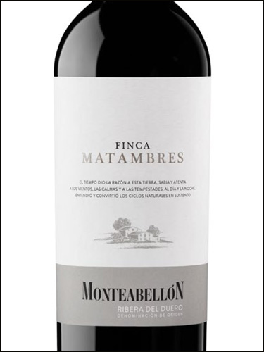 фото вино Monteabellon Finca Matambres Ribera del Duero DO 