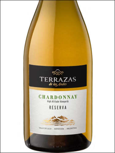 фото Terrazas de los Andes Reserva Chardonnay Террасас де лос Андес Резерва Шардоне Аргентина вино белое