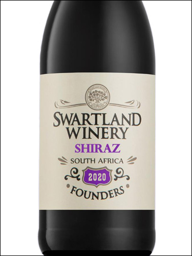 фото Swartland Winery Founders Shiraz Свартланд Вайнери Фаундерс Шираз ЮАР вино красное