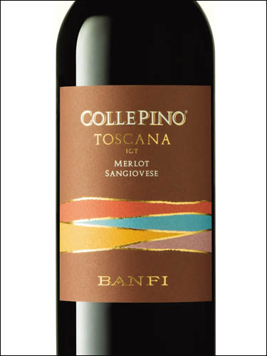 фото Banfi Collepino Merlo - Sangiovese Toscana IGT Банфи Коллепино Мерло - Санджовезе Тоскана Италия вино красное