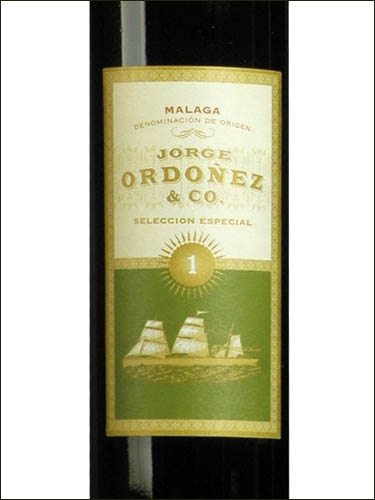 фото вино Jorge Ordonez & Co Seleccion Especial Nº1 Malaga DO 