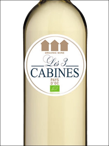 фото Les 3 Cabines Blanc Pays d'Oc IGP Ле 3 Кабин Блан Пэи д'Ок Франция вино белое