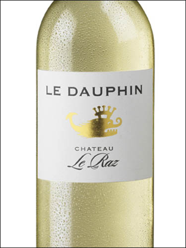фото Chateau Le Raz Le Dauphin Blanc Cotes de Bergerac Moelleux AOC Шато Ле Ра Ле Дофен Блан Кот де Бержерак Моэлё Франция вино белое