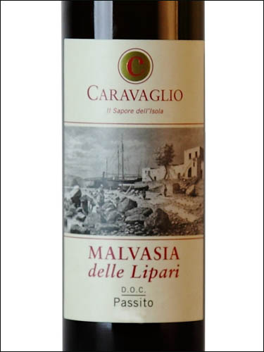 фото Caravaglio Malvasia Delle Lipari Passito DOC Каравальо Мальвазия делле Липари Пассито ДОК Италия вино белое