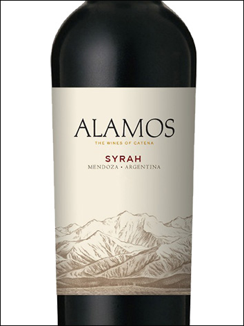 фото Alamos Syrah Mendoza Аламос Сира Мендоса Аргентина вино красное