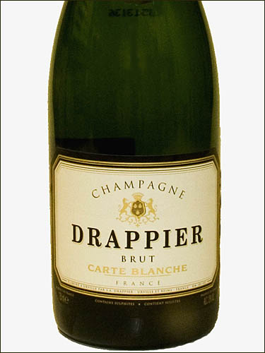 фото Champagne Drappier Carte Blanche Brut Шампань Драппье Карт Бланш Брют Франция вино белое