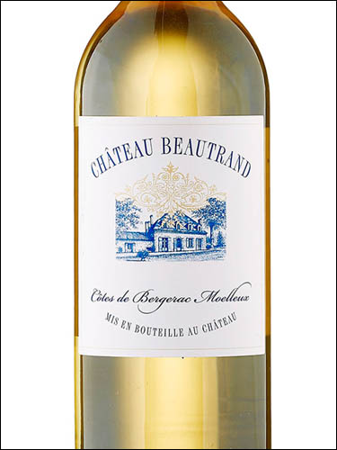 фото Chateau Beautrand Cotes de Bergerac Moelleux AOC Шато Ботран Кот де Бержерак Моэлё Франция вино белое