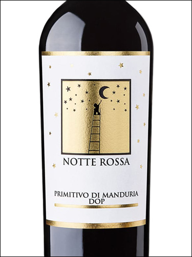 фото Notte Rossa Primitivo di Manduria DOC Нотте Росса Примитиво ди Мандурия Италия вино красное