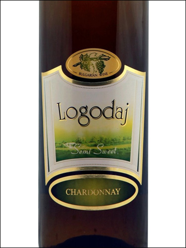 фото Logodaj Chardonnay Semi Sweet Логодаж Шардоне Полусладкое Болгария вино белое