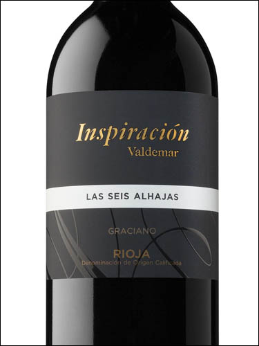 фото вино Inspiracion Valdemar Las Seis Alhajas Graciano Rioja DOCa 