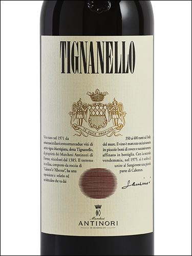 фото Antinori Tignanello Toscana IGT Антинори Тиньянелло Тоскана Италия вино красное