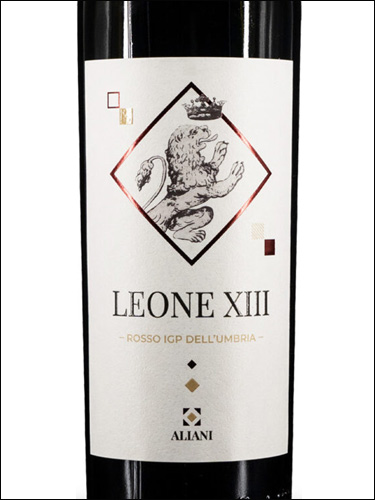 фото Aliani Leone XIII Umbria Rosso IGP Алиани Леоне XIII Умбрия Россо Италия вино красное